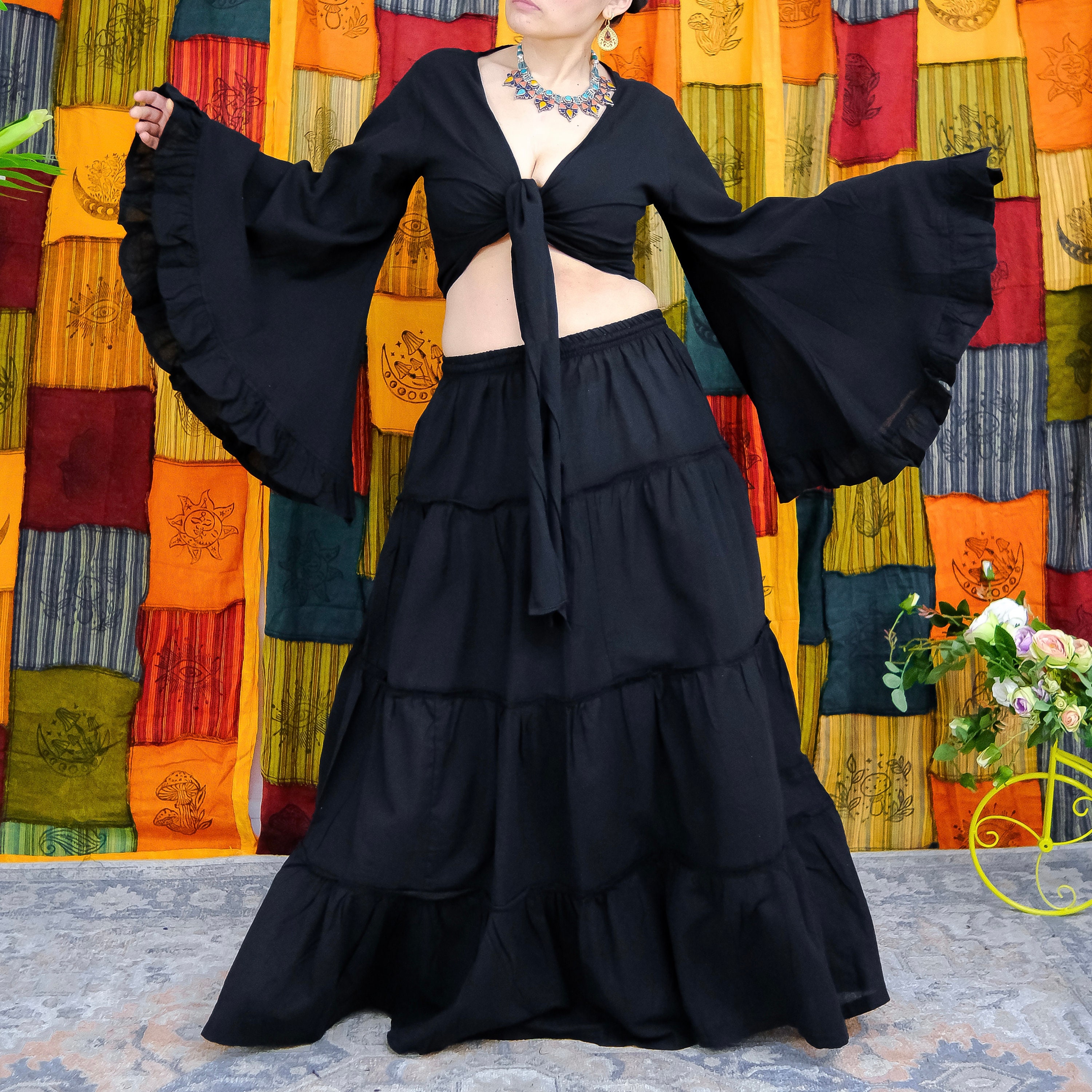 【BAON】Mandto Summer Frill Tiered Long Skirt 71ZBowDVERL._UY350_.jpg