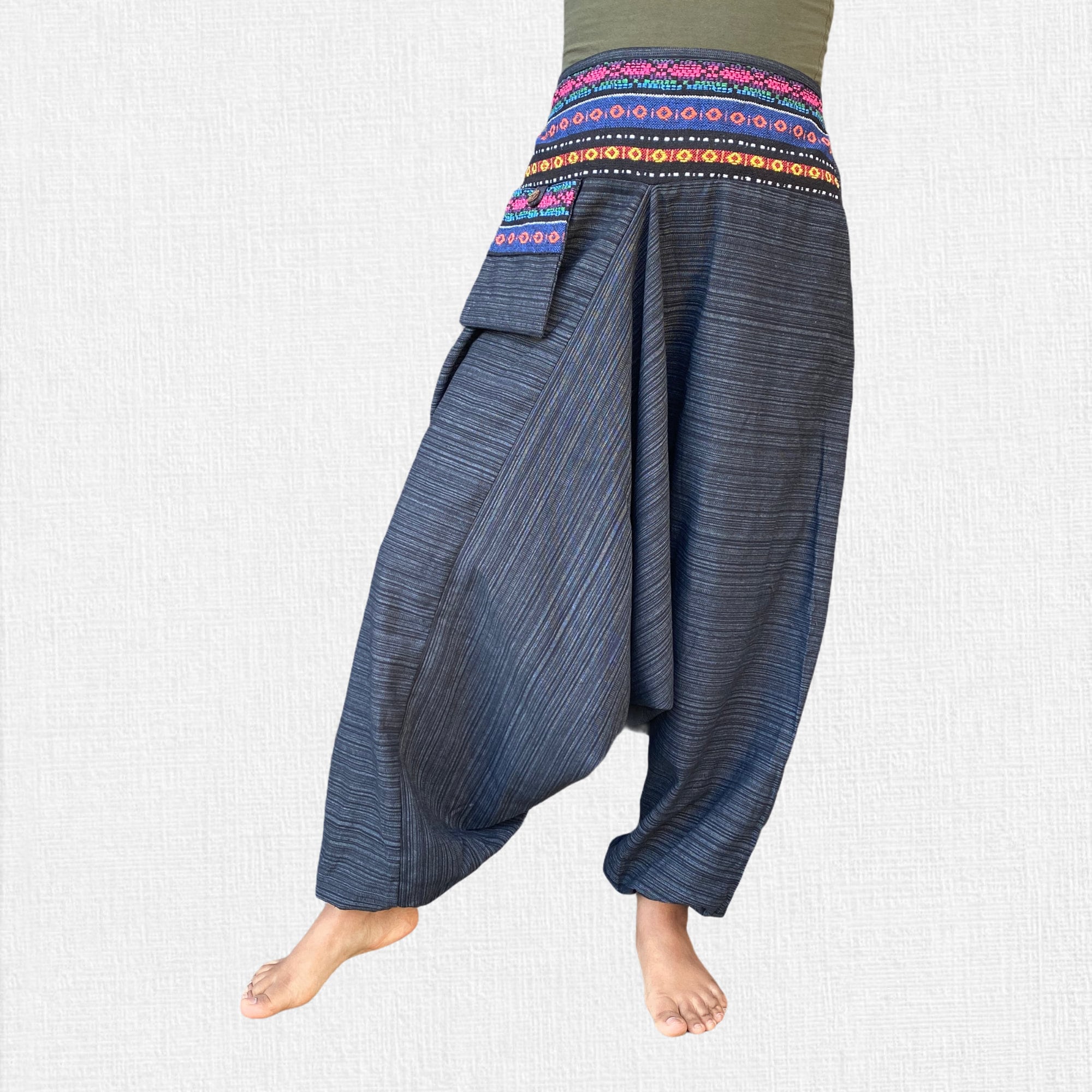 Grey Unisex Cotton Harem Pants Harem Unisex PantsYoga Etsy