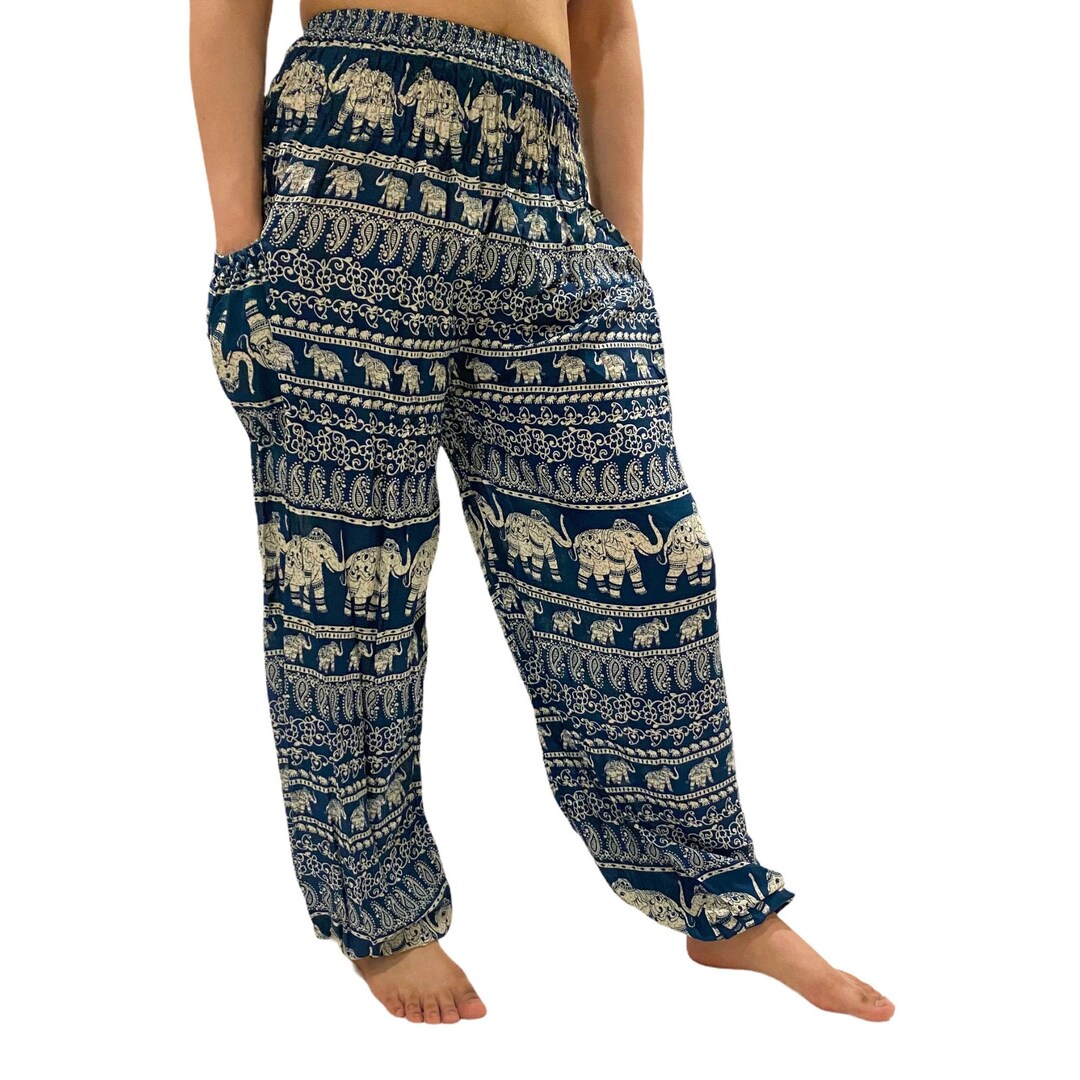 Bohemian Yoga Pants Harem Pants Boho Hippie Pants Elephant Etsy