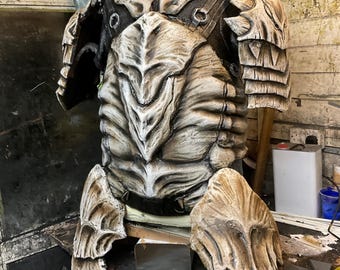 disfraz de armadura de hueso para cosplay larp