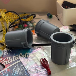 Personalized custom miniature Brute garbage pail trash can bin