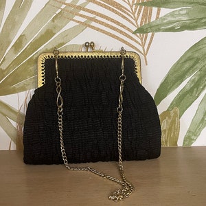 Vintage black clutch bag