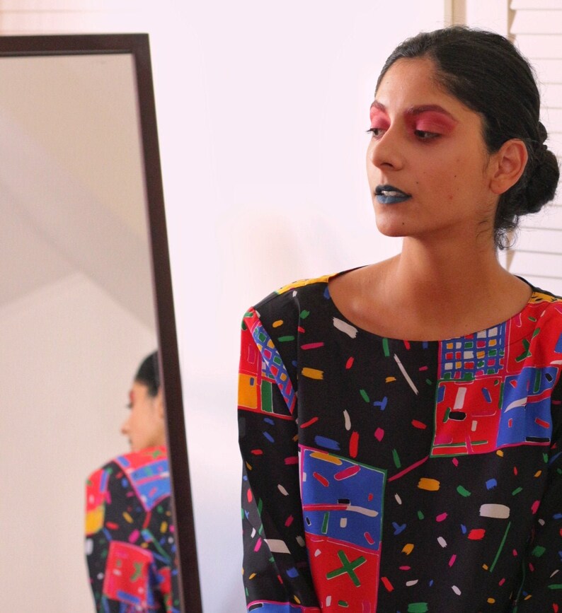 Vintage pop art colorful light Blouse