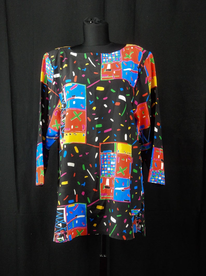 Vintage pop art colorful light Blouse