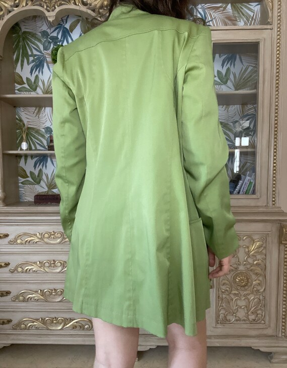 Light Green Gabardine Overcoat - image 7