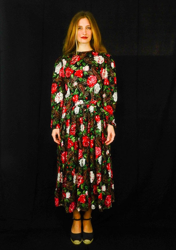 Maggy London / Designer Spring Silk Vintage Dress
