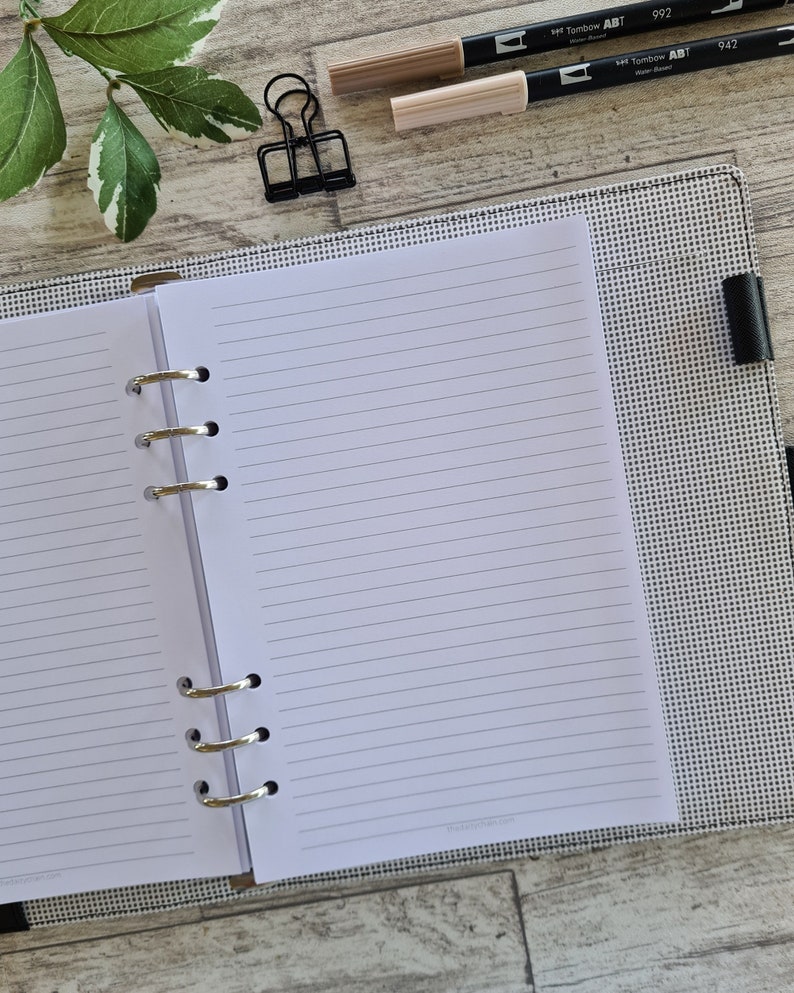 2023 Vertical Weekly Planner Inserts for Rings A5 Planner Etsy Australia