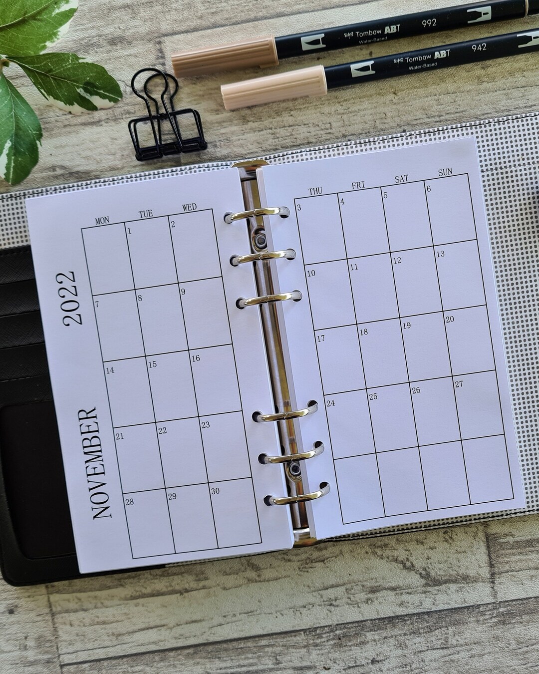2024 Dated Monthly Personal Size Planner Inserts MD2 - Etsy Australia