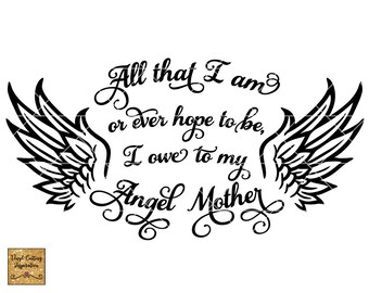Download Angel mom svg | Etsy