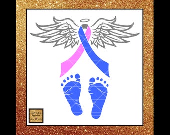 In Loving Memory Svg, Child Loss SVG, Loss of Son, Pregnancy Loss, Angel Wings svg, Heart SVG, Memorial SVG, Sympathy Svg, Svg Files