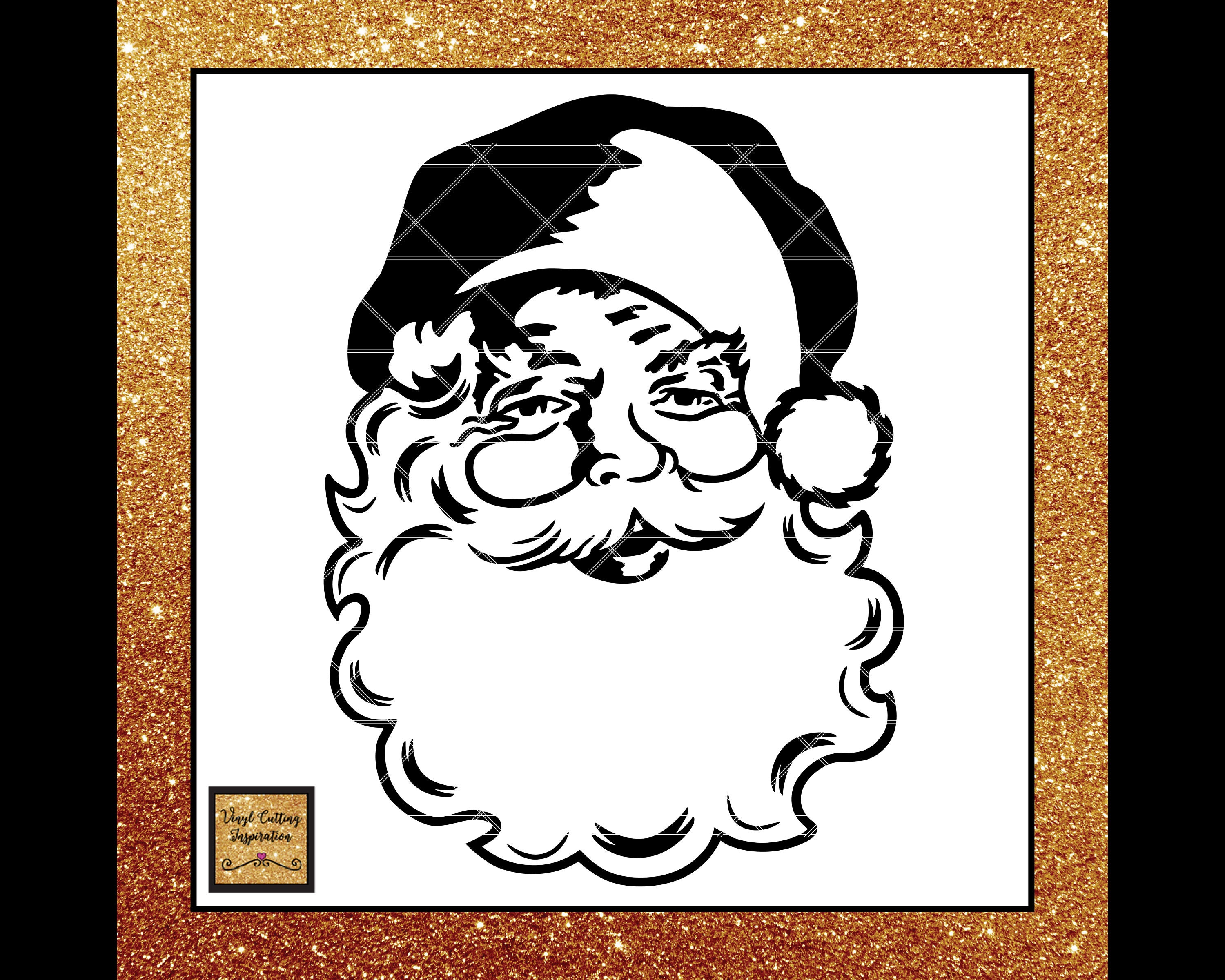 Vintage Santa SVG Christmas Svg Santa Svg Santa Face Svg - Etsy Hong Kong