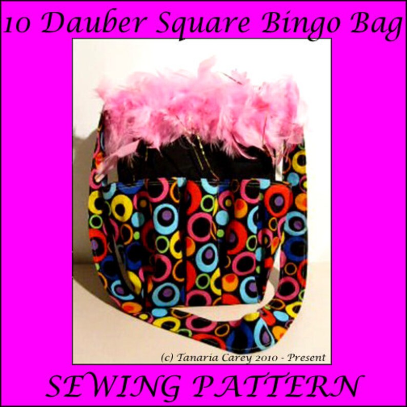 Bingo Bag Sewing Pattern Digital Bingo Bags With Pockets Etsy