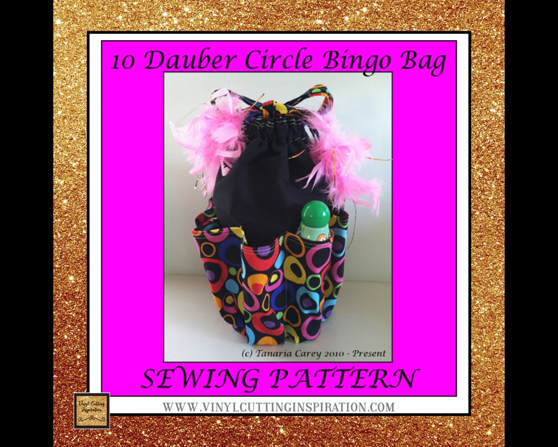 Bingo Bag Sewing Pattern Digital Bingo Bags With Pockets Etsy