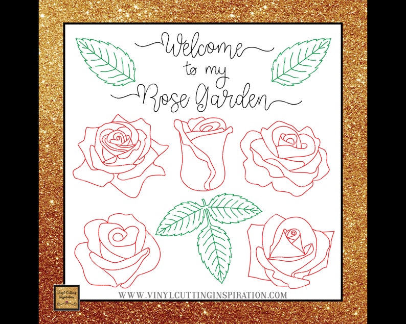 Download Foil Quill Foil Quill Designs Rose Svg Flower SVG Drawing ...