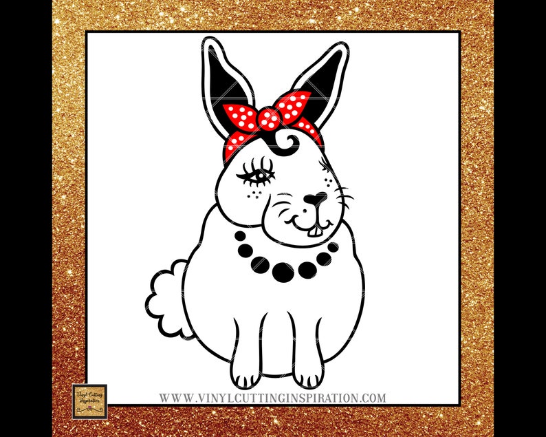 Download Bunny bandana Animal Bandana Design Rabbit Bandana Svg ...