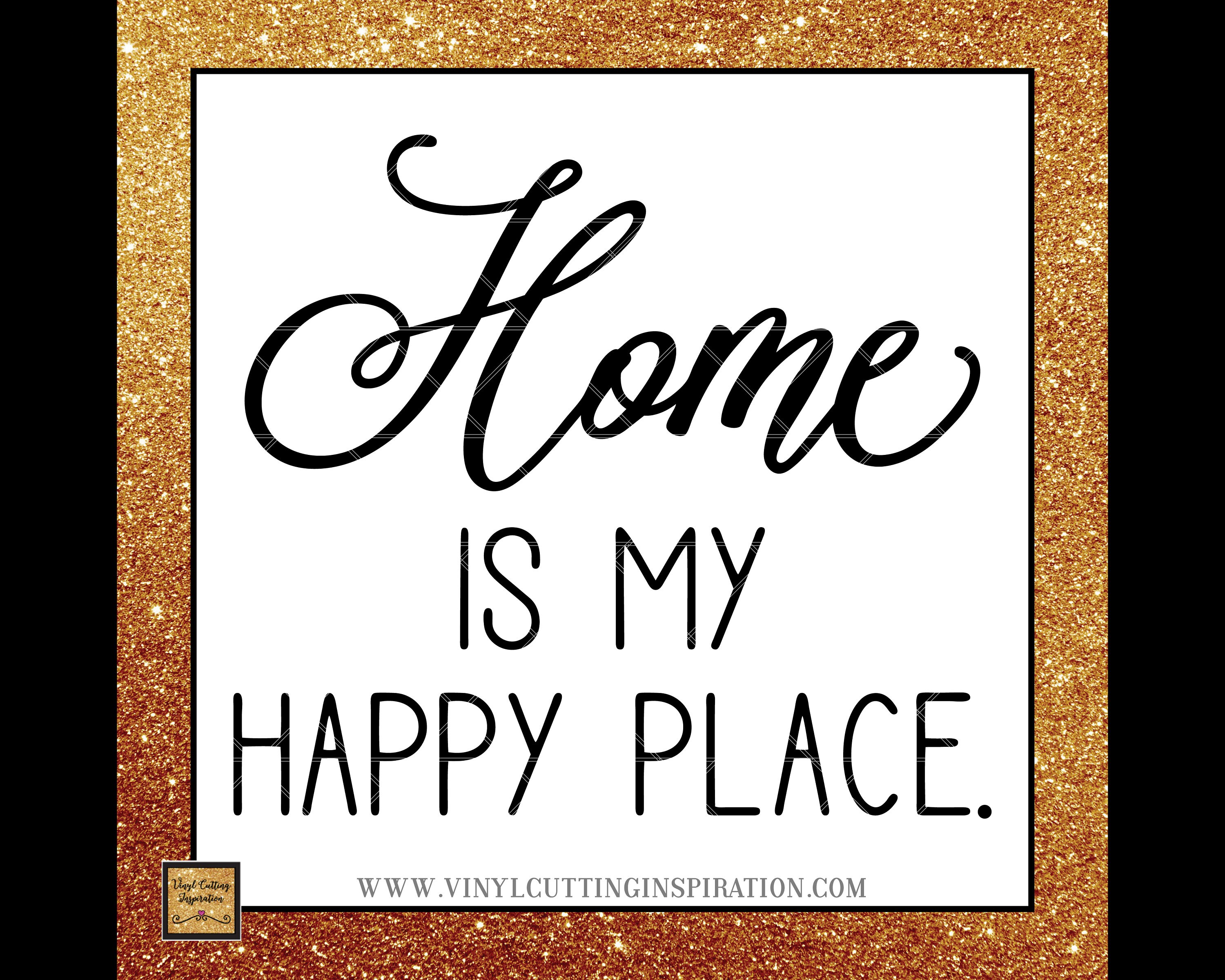 Home is My Happy Place Svg Home Svg Svg Files for Cricut Etsy