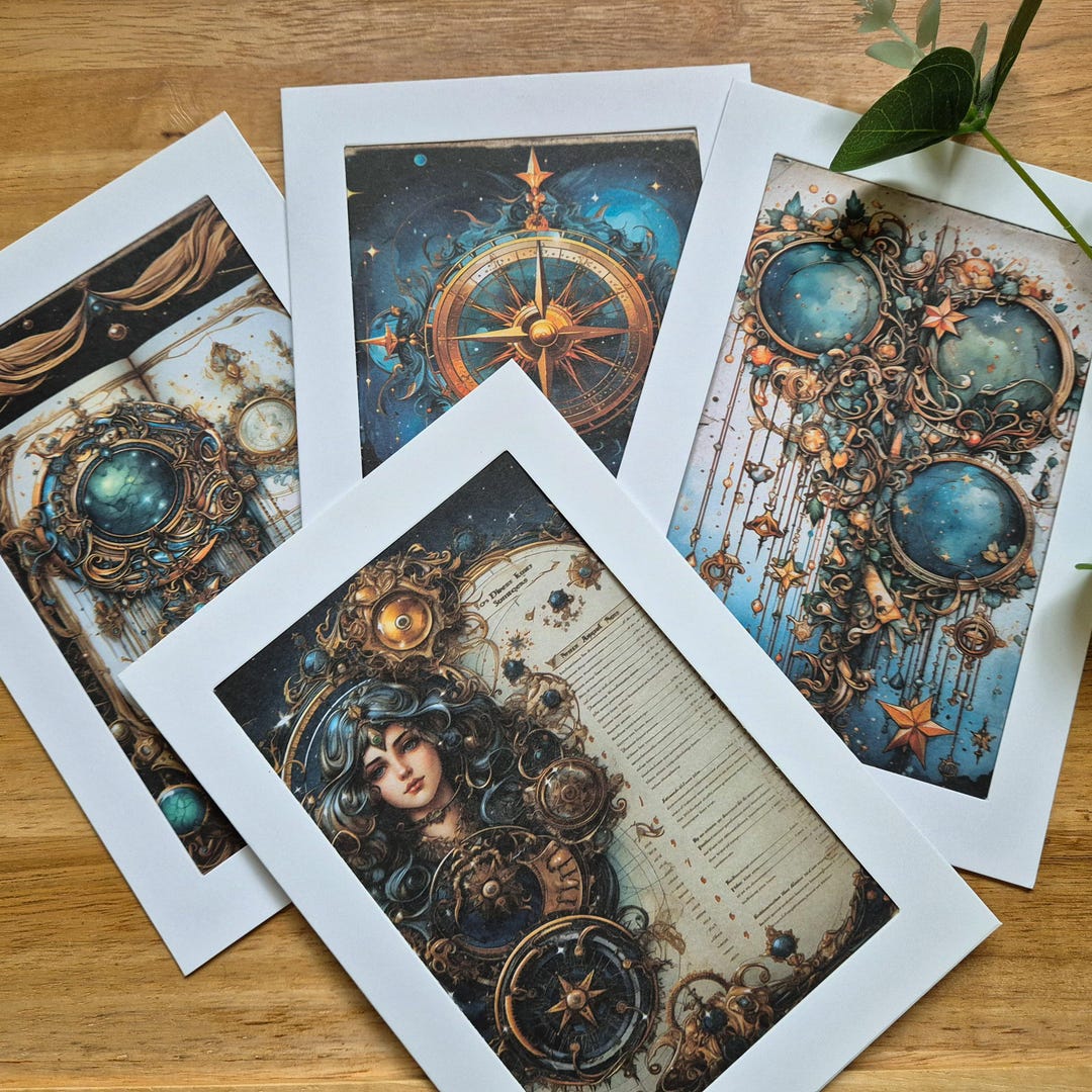 Zodiac Handmade Greetings Card, Occasion Card, Birthday Card, Notelets ...