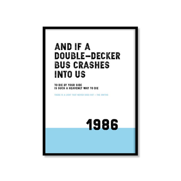 Typographical Music, Song Print, Poster.