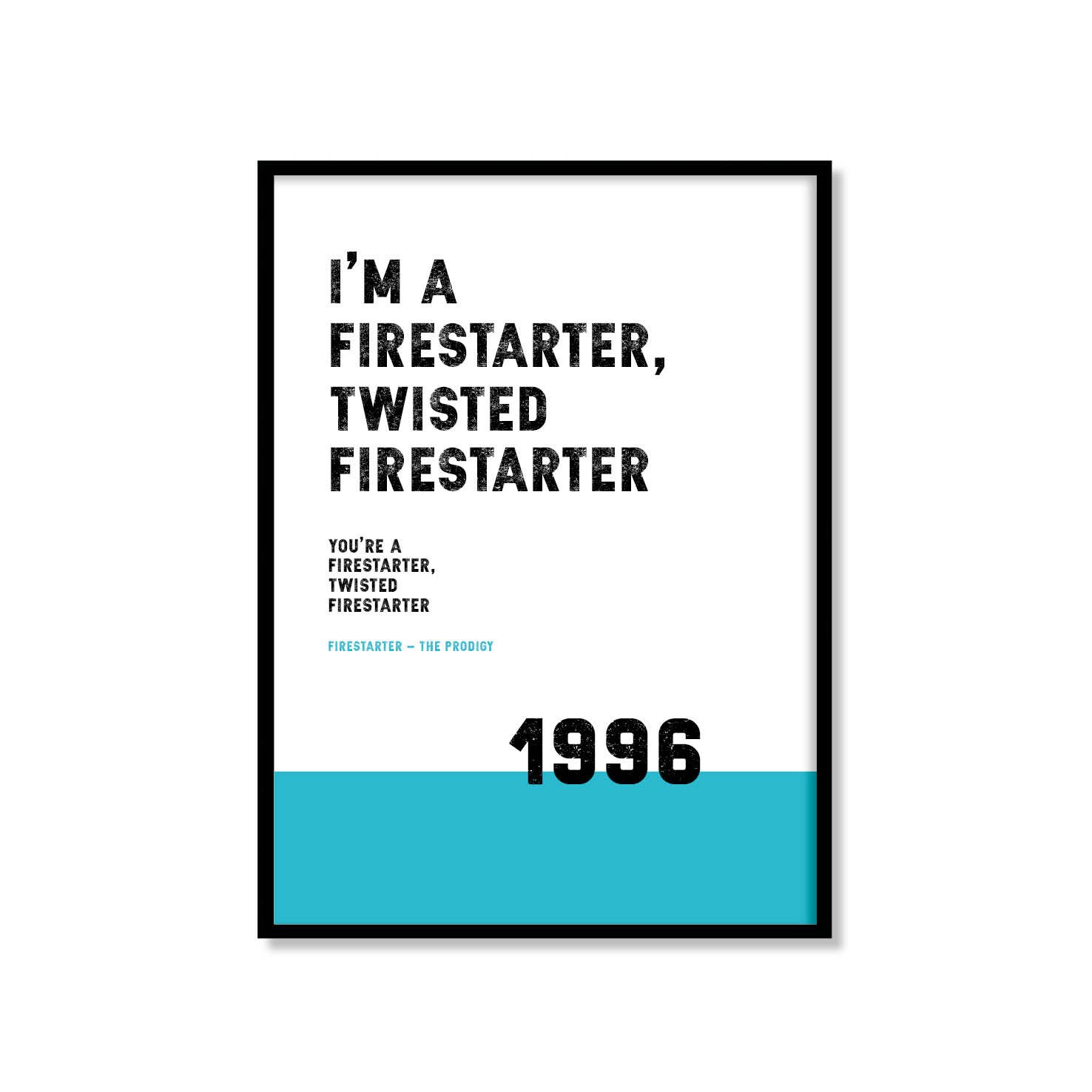 Firestarter the Prodigy Lyrics Print. Available in a Variety Etsy UK
