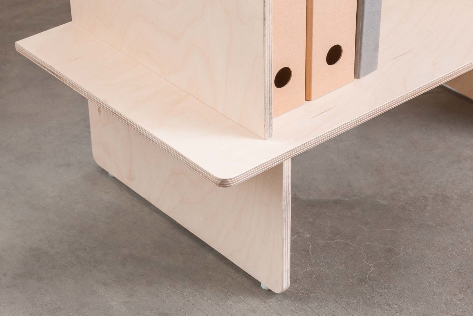 Modern bookcase in plywood birch wood. Etsy