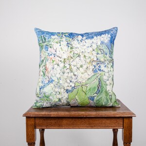 Blühende Kastanienzweige, Vincent van Gogh, dekoratives Kissen, Kissenbezug, 100% Leinen, Heimkissen, Leinenkissenbezug, Kunstkissen