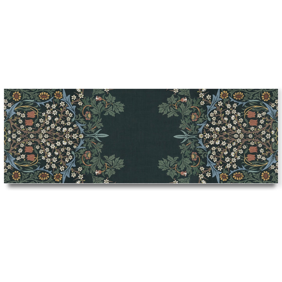Table Runner, Blackthorn, William Morris, Linen Table Runner - 13x70in