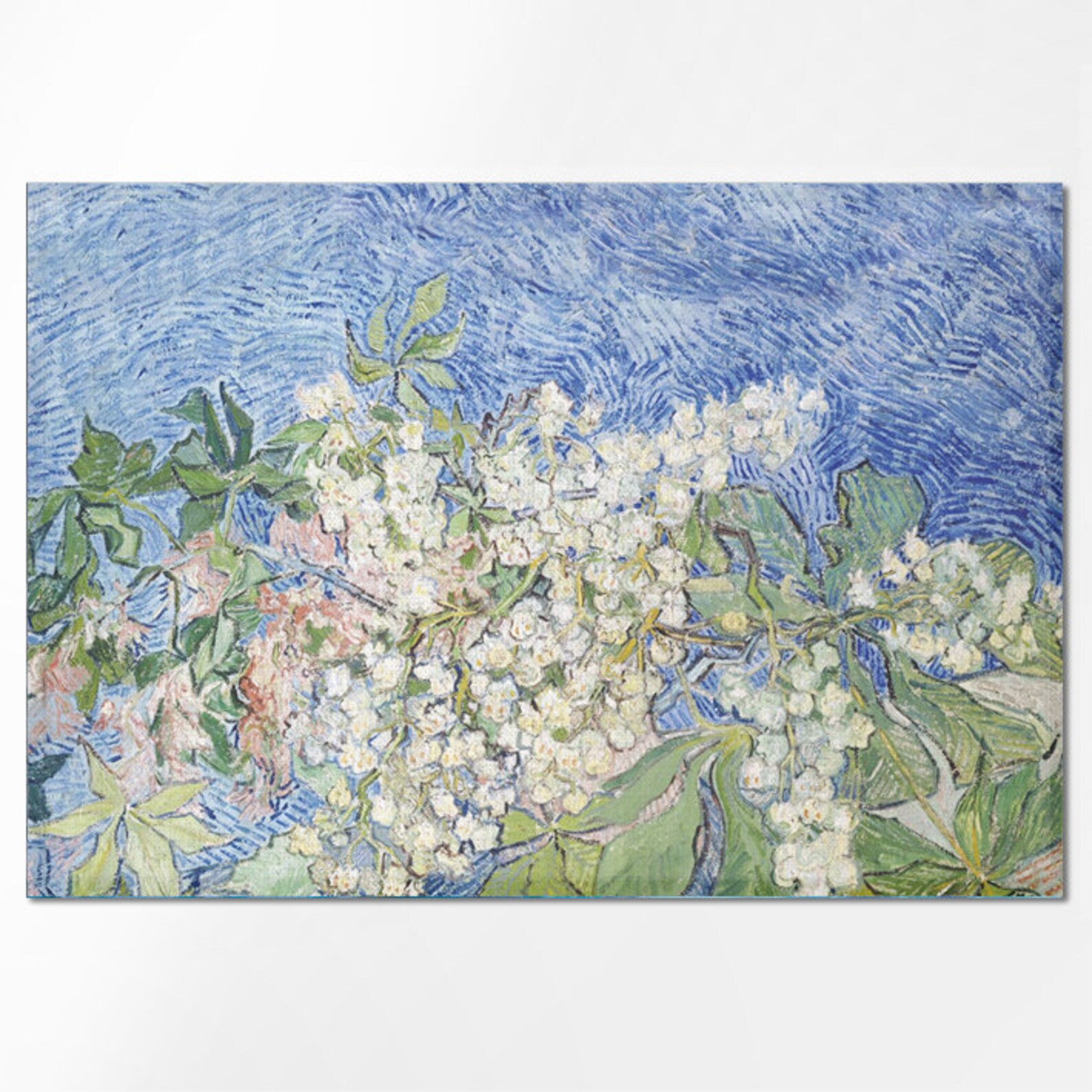 Placemats Set Vincent Van Gogh Blossoming Chestnut Branches Etsy