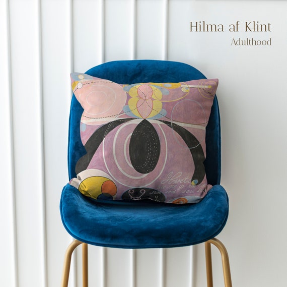 Cushion cover, Hilma af Klint, The Ten Largest, No. 6, Adulthood Group IV, art classics, linen pillow, linen cushion cover, 100% linen