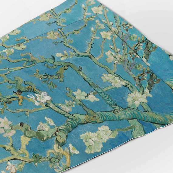 Placemats, Almond Blossom, Vincent van Gogh, placemats set of 4, placemats set of 6, fabric placemats, linen placemats, placemats set