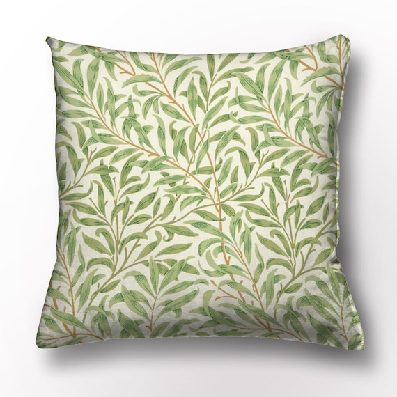 Cushion cover, William Morris, Willow, cushion cover with zipper, 100% linen, custom cushion, pillow 18x18, wholesale cushions