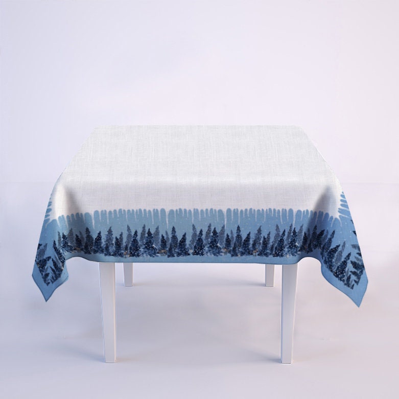 Christmas tablecloth, farmhouse decor, Christmas home, gift idea