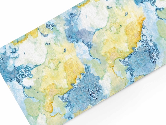 Table runner, Bubbles, Wabi Sabi, decor linen, 100% linen