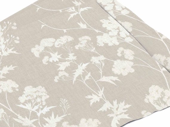 Linen placemats, Cotton Meadow, Floral placemats, fabric placemats, 100% linen