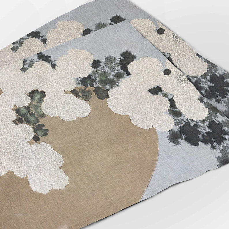 Placemats set, Kamisaka Sekka, Spring Blossom, linen placemats, Japan art, Japan placemats, wabi sabi, 100% linen, fabric placemats image 8