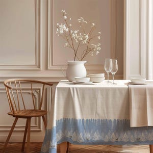 Tovaglia natalizia, tovaglia rettangolare, tovaglia invernale, decorazioni natalizie, casa natalizia, tessuto 100% lino