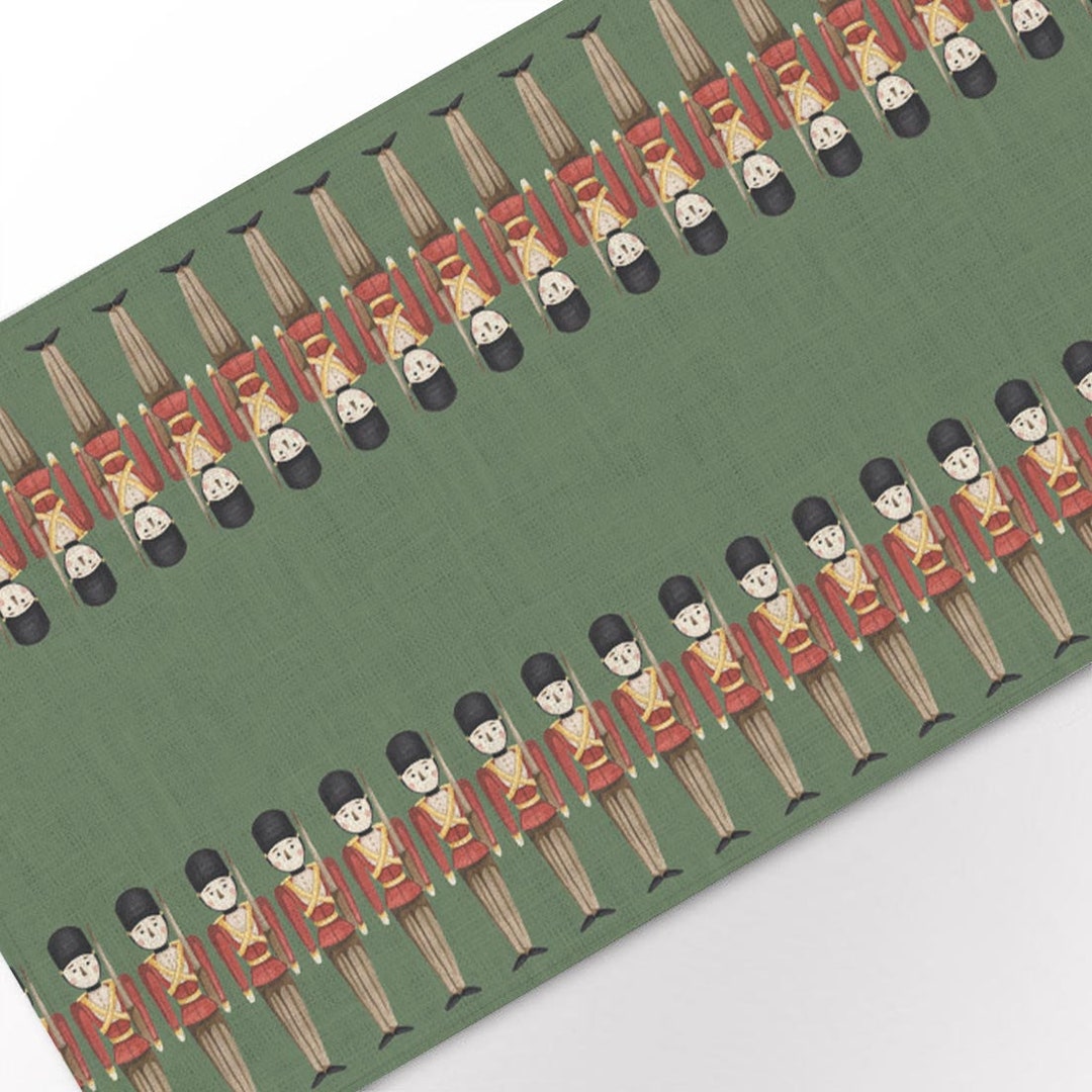 Nutcracker Runner, Christmas Table, Festive Linens, Holiday Decor, Seasonal Runner, Nutcracker