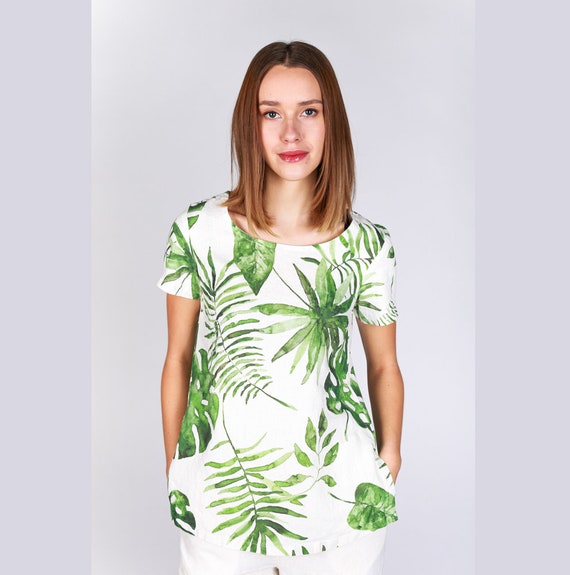 Monstera Leaves - Organic Cotton Stretch Jersey - European Import - Dusty Green Monstera Leaves - Organic Cotton Stretch Jersey - European Import - Dusty Green