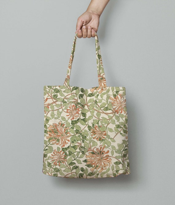 Tote bag, William Morris, Honeysuckle, linen bag, art print, artist bag, 100% linen bag