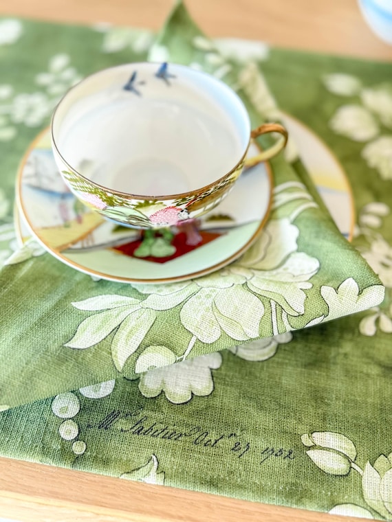 Napkins set, Matcha napkins, Anna Maria Garthwaite, Spitalfields, 1752 - 1753, 100% linen