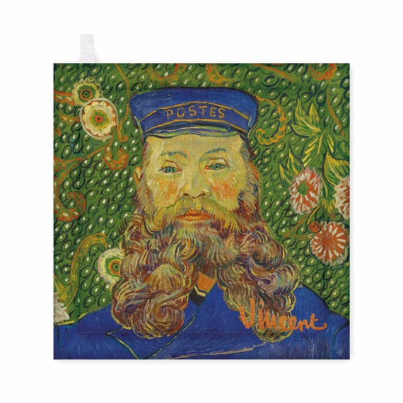 Pot Holder, Vincent van Gogh, Unique design, kitchen accessory, linen pot holder, custom size pot holder, kitchen decoration