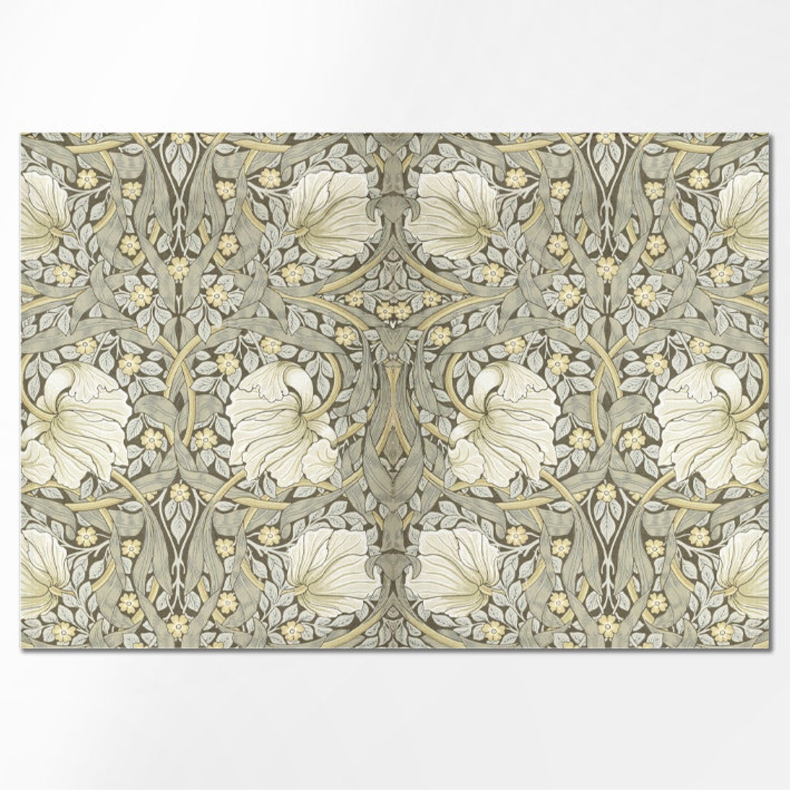 Placemats Set William Morris Pimpernel Table Decor Linen Etsy