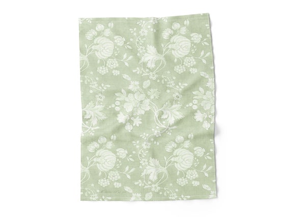 Towel, Anna Maria Garthwaite, Spitalfields, 1752 - 1753, toile green towel