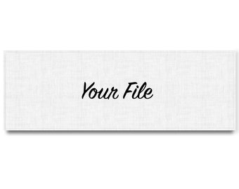 Custom print linen table runner, 100% linen