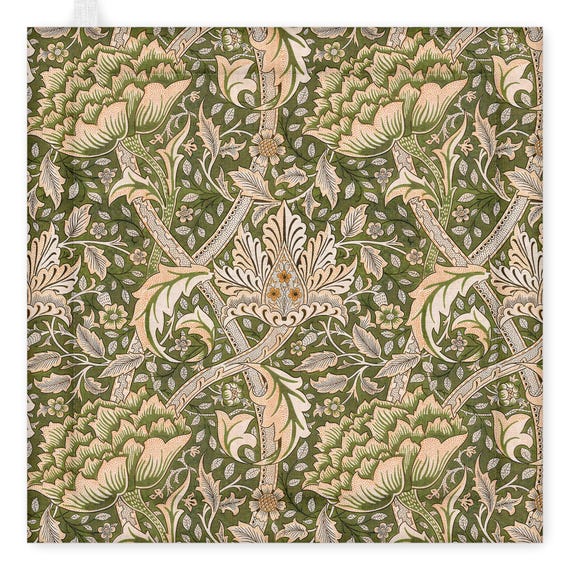 Pot Holder, William Morris, Windrush, kitchen accessory, linen pot holder, kitchen decoration