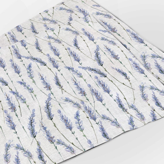 Linen placemats, watercolor lavender, floral placemats, lavender placemats, purple flowers, flowers placemats, fabric placemats, 100% linen
