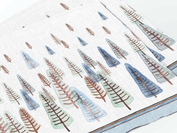 Placemats set, linen placemats, minimalistic, Holiday decor, fabric placemats