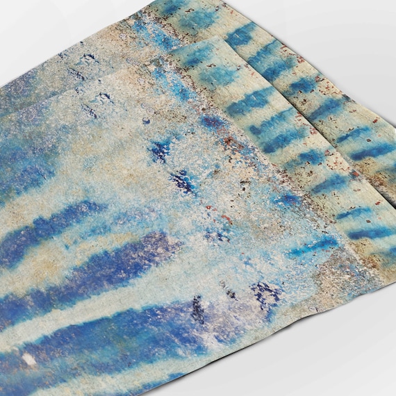Placemats set of 4, 6, 8, Wabi Sabi, Boat print, linen placemats organic placemats, Indigo, unique design, table decor, placemats