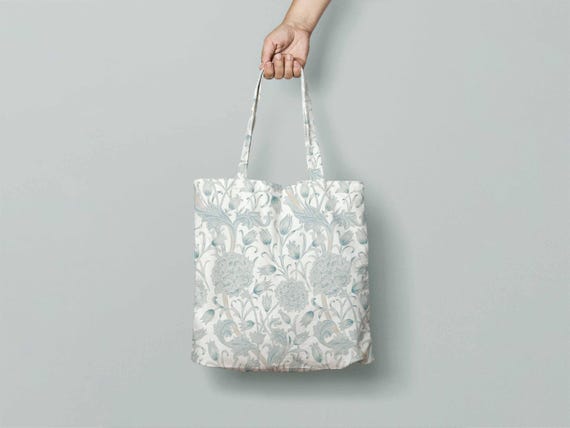 Tote bag, William Morris, Wild Tulip, linen bag, art print, 100% linen bag