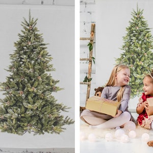 Arazzo natalizio, arazzo da parete natalizio, arazzo di abete, decorazioni natalizie, decorazioni natalizie, albero di Natale, appendere alle pareti di Natale