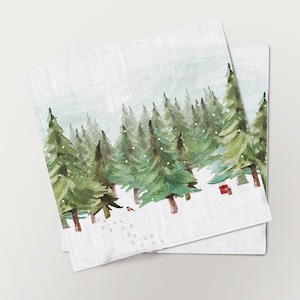 Set di tovaglioli Cena delle feste, Tovaglioli di lino, Tovaglioli di Natale, Decorazioni natalizie, Decorazioni per le feste, regalo personalizzato, tovaglioli personalizzati, modello di tovaglioli